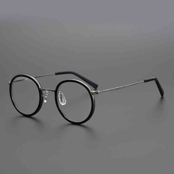 sunglasses hand-made eyeglasses retro round myopia prescription glasses frame men women optical titanium ultra-light gafas, White;black
sunglasses hand-made eyeglasses retro round myopia prescription glasses frame men women optical titanium ultra-light gafas, White;black