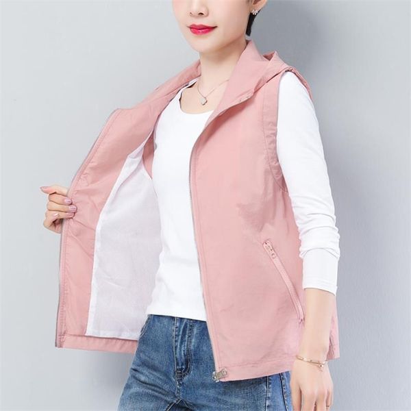 women's vests double layer women vest spring summer waistcoats hooded air conditioner thin sun protection vest ladies sleeveless jacket, Black;white
women's vests double layer women vest spring summer waistcoats hooded air conditioner thin sun protection vest ladies sleeveless jacket, Black;white