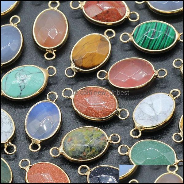 charms 13x25mm oval stone connector charms faceted gemstone golden plated pendant women jewelry making necklace bracelet wh newdhdhwty, Bronze;silver
charms 13x25mm oval stone connector charms faceted gemstone golden plated pendant women jewelry making necklace bracelet wh newdhdhwty, Bronze;silver