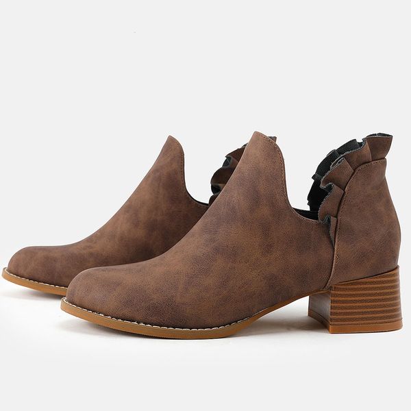 ankle women shoes boots 2022 low heel ladies heels booties for girls slip-on hunting pointed toe ruffles style, Black
ankle women shoes boots 2022 low heel ladies heels booties for girls slip-on hunting pointed toe ruffles style, Black