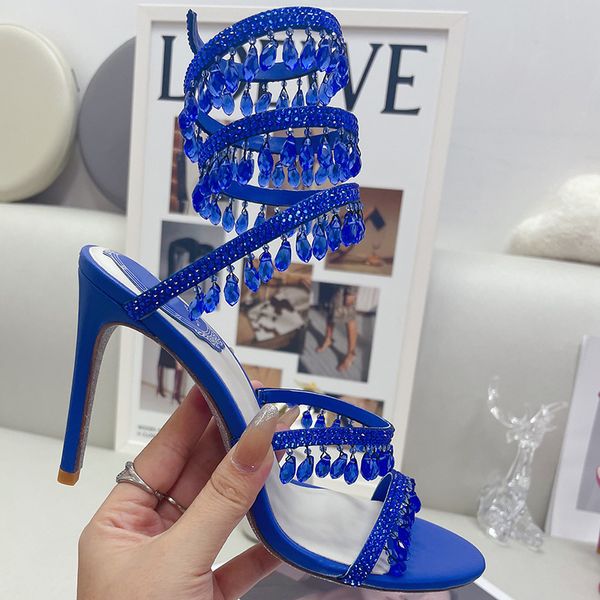 blue stiletto sandals luxury designer light pendant crystal rhinestone wrapped foot ring shoes 9.5cm high heeled gorgeous sandal 35-43, Black
blue stiletto sandals luxury designer light pendant crystal rhinestone wrapped foot ring shoes 9.5cm high heeled gorgeous sandal 35-43, Black
