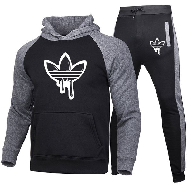 2022 fall winter men's tracksuit thick fleece hoodies sweatshirts trouser two piece sets suit designer sportswear leisure men clothing, Gray
2022 fall winter men's tracksuit thick fleece hoodies sweatshirts trouser two piece sets suit designer sportswear leisure men clothing, Gray
