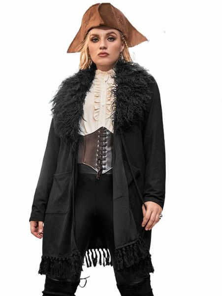 plus size outerwear & coats plus borg collar fringe trim tie front coat z5pr#, Black
plus size outerwear & coats plus borg collar fringe trim tie front coat z5pr#, Black