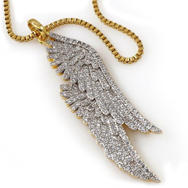 band rings angel wings pendant iced lab diamond cz with 30 inch box gold chain 18k plated stainless steel necklace amayd, Silver
band rings angel wings pendant iced lab diamond cz with 30 inch box gold chain 18k plated stainless steel necklace amayd, Silver