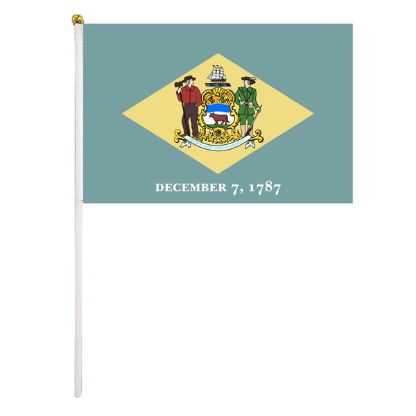 delaware handheld flag 14x21cm mini hand waving flag banner with plastic flagpole for office festival events celebration
delaware handheld flag 14x21cm mini hand waving flag banner with plastic flagpole for office festival events celebration