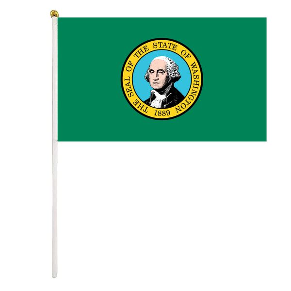 washington handheld flag 14x21cm mini hand waving flag banner with plastic flagpole for office festival events celebration
washington handheld flag 14x21cm mini hand waving flag banner with plastic flagpole for office festival events celebration