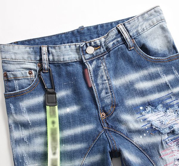 mens distressed pierre straight jeans biker hole stretch denim casual jean men skinny pants elasticity male ripped trousers, Blue
mens distressed pierre straight jeans biker hole stretch denim casual jean men skinny pants elasticity male ripped trousers, Blue