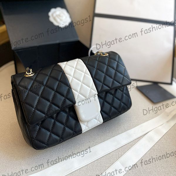 22a classic black-white two-tone panda quilted bags lambskin double flap purse with gold metal hardware matelasse chain crossbody shoulder h
22a classic black-white two-tone panda quilted bags lambskin double flap purse with gold metal hardware matelasse chain crossbody shoulder h