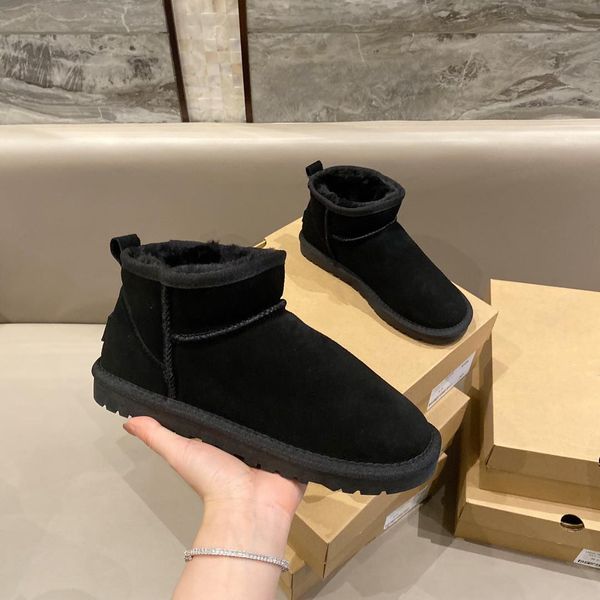 designer boots mini snow boot women men warm shoes fashion waterproof sheepskin short shoe cowskin plush ankle boot, Black
designer boots mini snow boot women men warm shoes fashion waterproof sheepskin short shoe cowskin plush ankle boot, Black