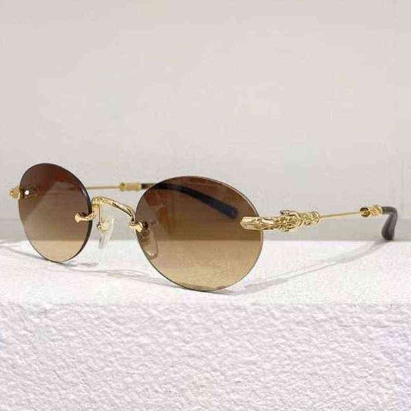 new selling fashion oval sunglasses chrome rimless shades luxury brand designer women men metal heart uv400 attach box, White;black
new selling fashion oval sunglasses chrome rimless shades luxury brand designer women men metal heart uv400 attach box, White;black