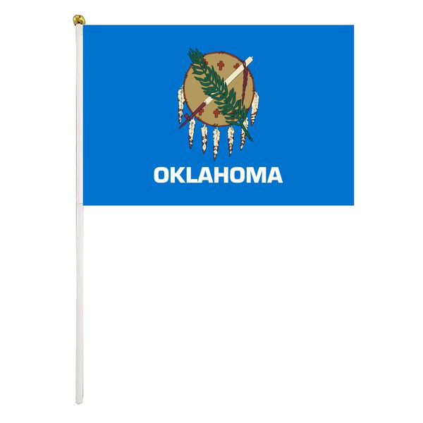 oklahoma handheld flag 14x21cm mini hand waving flag banner with plastic flagpole for office festival events celebration
oklahoma handheld flag 14x21cm mini hand waving flag banner with plastic flagpole for office festival events celebration