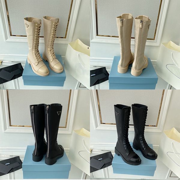 designer women's leather boots autumn and winter boots brand lace-up shoes flat fashion boot with box optional 35-40, Black
designer women's leather boots autumn and winter boots brand lace-up shoes flat fashion boot with box optional 35-40, Black