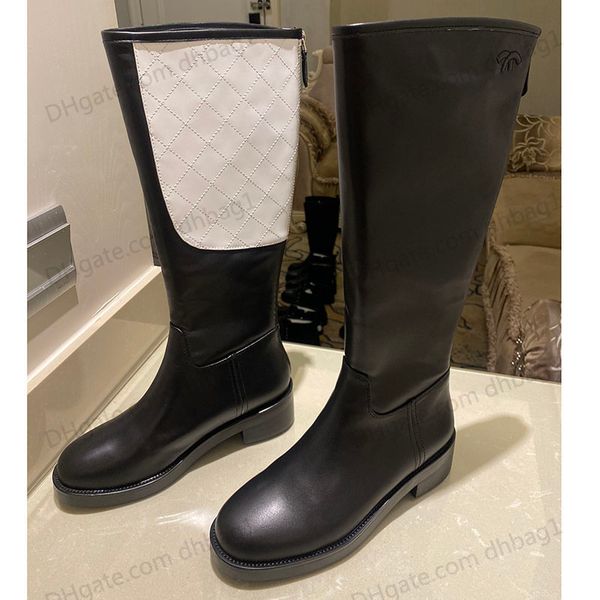 luxurys designer womens knee boots chunky heels calfskin fall winter with matelasse chain zippers woman rainboots fashion snow sock ankle bo, Black
luxurys designer womens knee boots chunky heels calfskin fall winter with matelasse chain zippers woman rainboots fashion snow sock ankle bo, Black