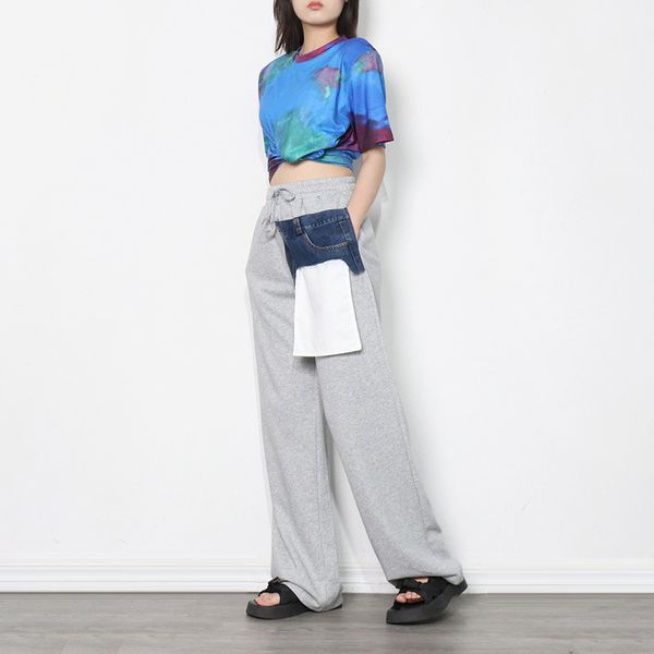 all-match casual pants 2022 autumn new high waist thin denim stitching personality pocket temperament fashion wide leg pants, Black;white
all-match casual pants 2022 autumn new high waist thin denim stitching personality pocket temperament fashion wide leg pants, Black;white