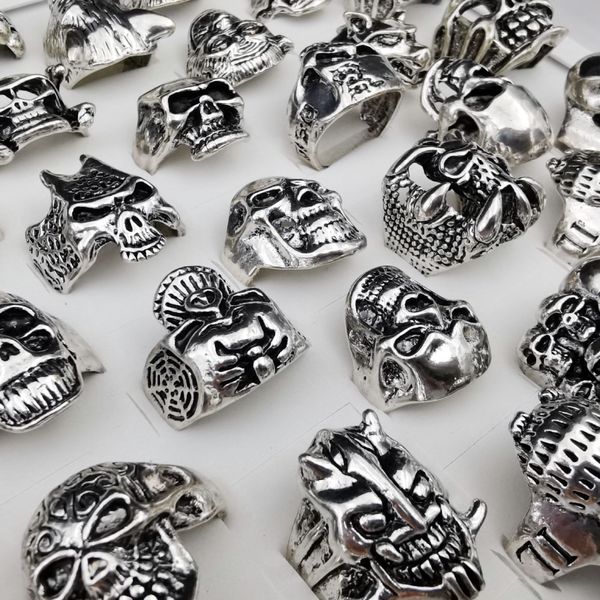 fashion men's skull ring retro punk hip hop ring personalized jewelry wholesale, Silver
fashion men's skull ring retro punk hip hop ring personalized jewelry wholesale, Silver