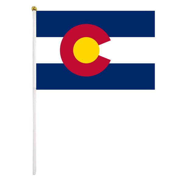 colorado handheld flag 14x21cm mini hand waving flag banner with plastic flagpole for office festival events celebration
colorado handheld flag 14x21cm mini hand waving flag banner with plastic flagpole for office festival events celebration