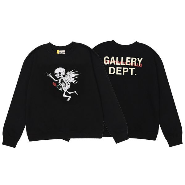 hoodie gallerydepts skeleton wings rose gilding men's and women's same terry sweater round neck, Black
hoodie gallerydepts skeleton wings rose gilding men's and women's same terry sweater round neck, Black
