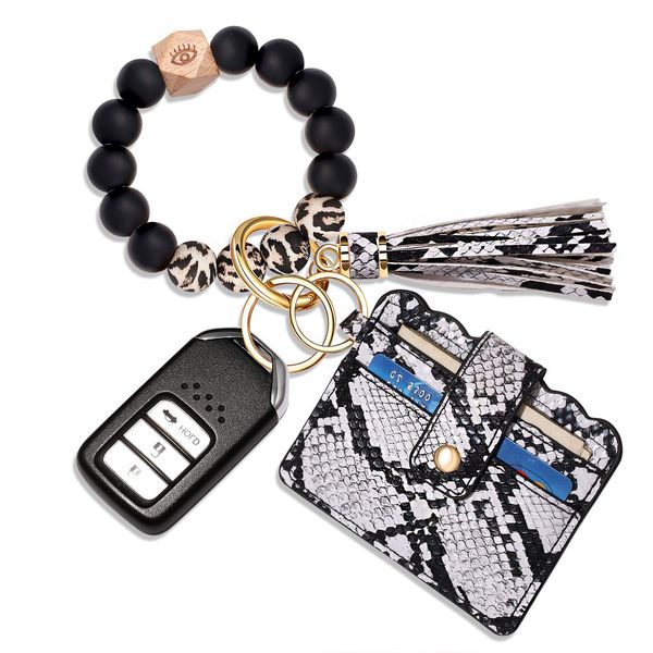 keychains wristlet bracelet keychain wallet sile bead house car key ring pocket credit card holder ampek, Silver
keychains wristlet bracelet keychain wallet sile bead house car key ring pocket credit card holder ampek, Silver
