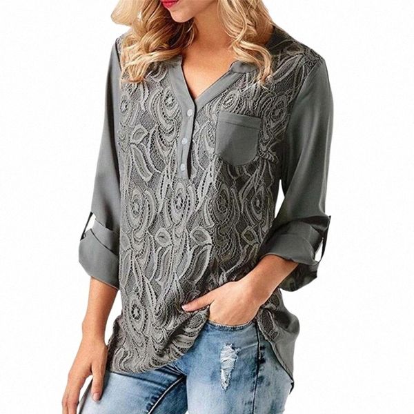 women's blouses & shirts women's blouses & shirts plus size 2xl woman lace blouse long sleeve splice basic v neck winter autumn lo, White
women's blouses & shirts women's blouses & shirts plus size 2xl woman lace blouse long sleeve splice basic v neck winter autumn lo, White