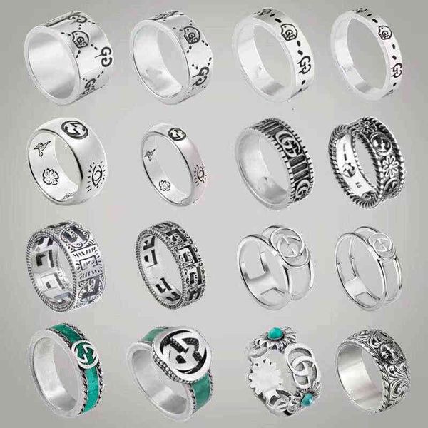 gujia vintage double g ring pure sier skeleton elf love fearl ceramic hollow male and female couple, Silver
gujia vintage double g ring pure sier skeleton elf love fearl ceramic hollow male and female couple, Silver