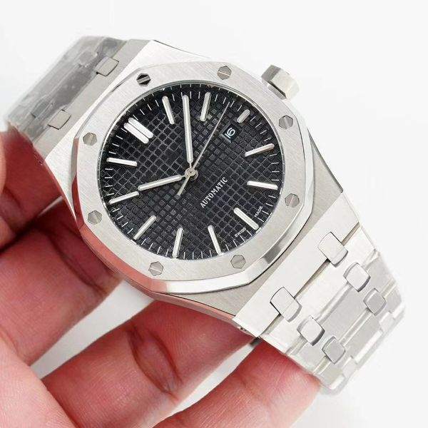mens watch round silver stainless steel bracelet folding buckle black large grid dial with platinum luminous pointer date display 41mm movem, Slivery;brown
mens watch round silver stainless steel bracelet folding buckle black large grid dial with platinum luminous pointer date display 41mm movem, Slivery;brown