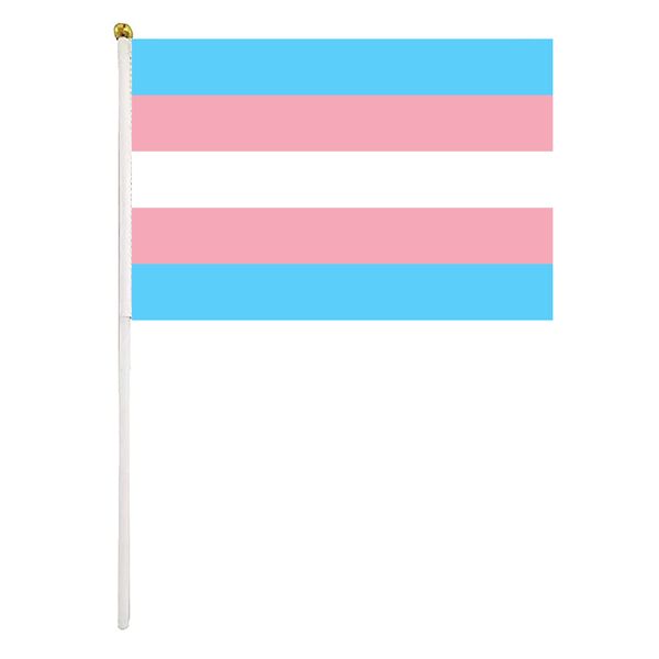 transgender pride flag hand waving flag 14x21cm premium polyester mini handheld flags banner with plastic flagpole
transgender pride flag hand waving flag 14x21cm premium polyester mini handheld flags banner with plastic flagpole