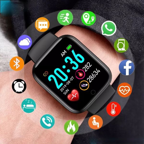 children watches connected watch child digital men sport healthy monitoring women electronic led male wrist watch hours week clock y68 d20, Blue
children watches connected watch child digital men sport healthy monitoring women electronic led male wrist watch hours week clock y68 d20, Blue