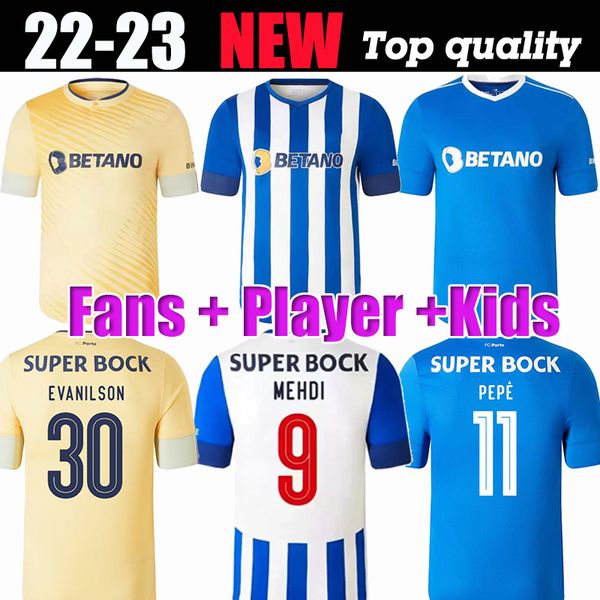22 23 porto soccer jersey home away third 2022 2023 sergio mehdi luis diaz evanilson taremi pepe football shirt otavio men kids kit maillots, Black;yellow
22 23 porto soccer jersey home away third 2022 2023 sergio mehdi luis diaz evanilson taremi pepe football shirt otavio men kids kit maillots, Black;yellow