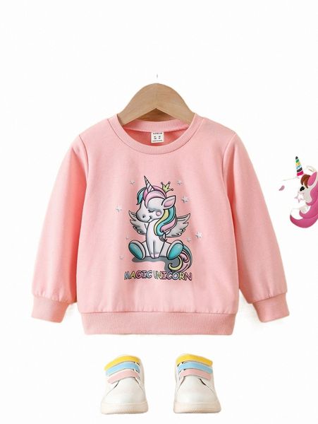 others apparel toddler girls letter & cartoon graphic sweatshirt 55sr#, Black;white