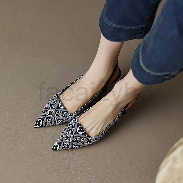 sandals designer french baotou sandals women's year's summer one line buckle temperament embroidered pattern pointed back empty hi, Black
sandals designer french baotou sandals women's year's summer one line buckle temperament embroidered pattern pointed back empty hi, Black