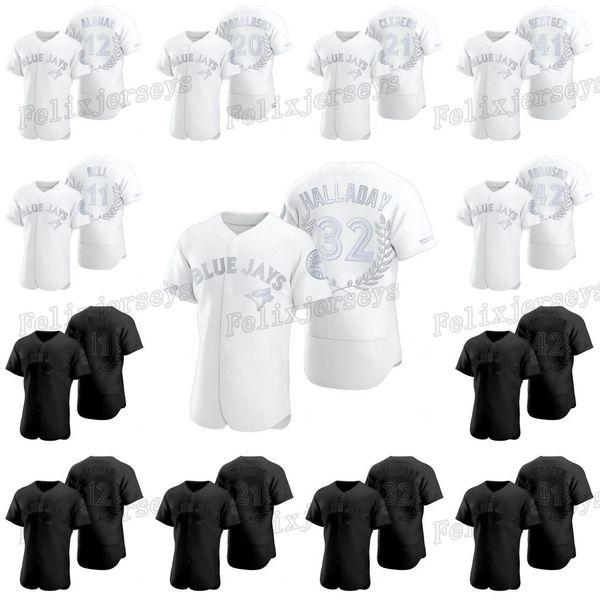 32 roy halladay baseball jersey toronto award collection george bell roberto alomar josh donaldson roger clemens jackie robinson, Black
32 roy halladay baseball jersey toronto award collection george bell roberto alomar josh donaldson roger clemens jackie robinson, Black