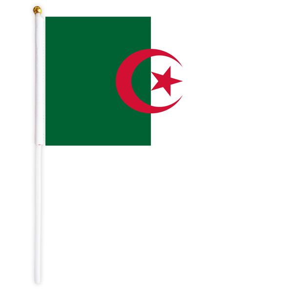 algeria handheld flag 14x21 cm polyester mini hand waving flags with plastic flagpoles for festival events celebration
algeria handheld flag 14x21 cm polyester mini hand waving flags with plastic flagpoles for festival events celebration
