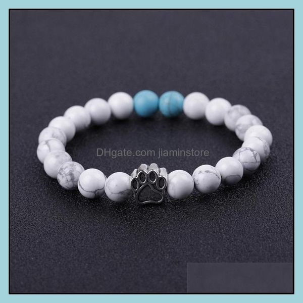 charm bracelets dog paw 8mm stone beads charms bracelet women men bangle beaded hand strings drop delivery 2021 jewelry b dhseller2010 dh0ad, Golden;silver
charm bracelets dog paw 8mm stone beads charms bracelet women men bangle beaded hand strings drop delivery 2021 jewelry b dhseller2010 dh0ad, Golden;silver