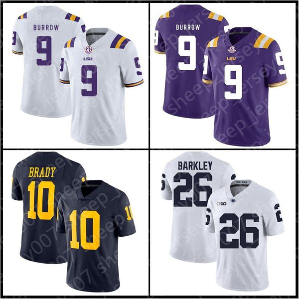 ncaa jersey 9 joe burrow lsu tigers 10 tom brady 26 saquon barkley 97 nick bosa clemson 16 trevor lawrence 9 travis etienne jr. college foot, Black;red
ncaa jersey 9 joe burrow lsu tigers 10 tom brady 26 saquon barkley 97 nick bosa clemson 16 trevor lawrence 9 travis etienne jr. college foot, Black;red