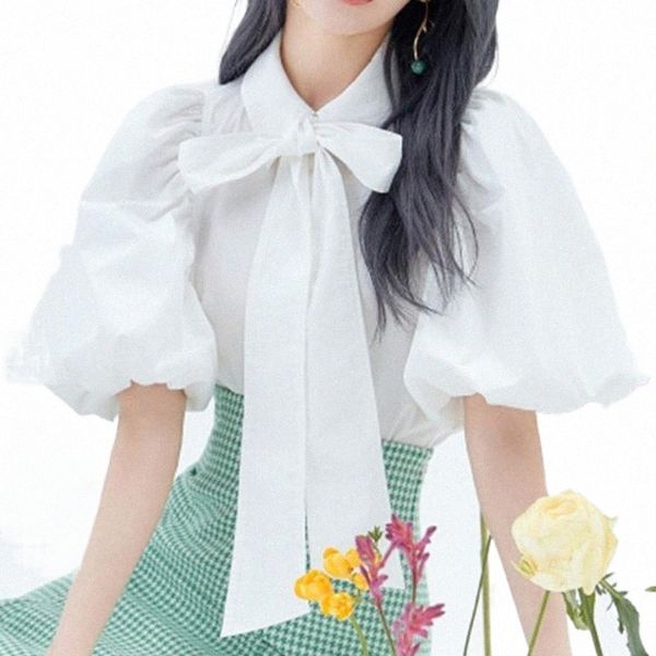 women's blouses & shirts women's blouses & shirts japanese drawstring bow blouse women sweet chic detachable puff sleeve summer e, White
women's blouses & shirts women's blouses & shirts japanese drawstring bow blouse women sweet chic detachable puff sleeve summer e, White