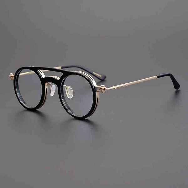 sunglasses handmade blue light glasses frame retro round titanium acetate eyeglasses men women prescription gafas optical eyewear, White;black
sunglasses handmade blue light glasses frame retro round titanium acetate eyeglasses men women prescription gafas optical eyewear, White;black