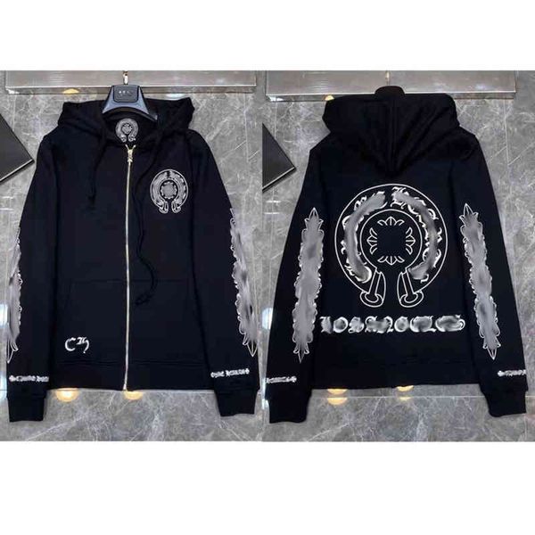 luxury men's fashion sweatshirts classic ch zipper hoodies women men loose pullover hooded designer horseshoe sanskrit hoodie sweater j, Black
luxury men's fashion sweatshirts classic ch zipper hoodies women men loose pullover hooded designer horseshoe sanskrit hoodie sweater j, Black