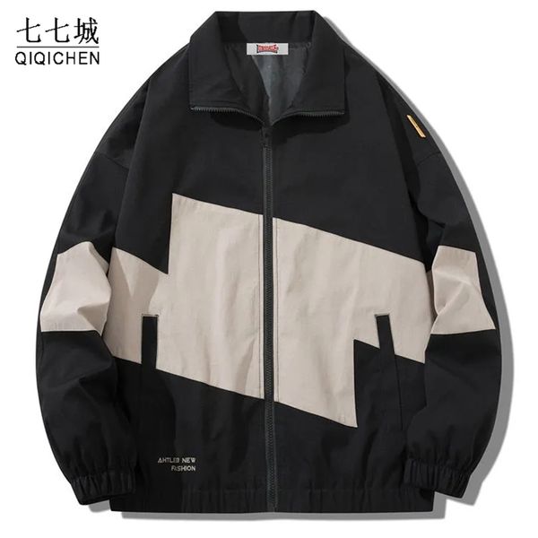 mens jackets mens college patchwork jacket women spring streetwear varsity bomber coat stand collar zipper jackets loose casual windbreaker, Black;brown
mens jackets mens college patchwork jacket women spring streetwear varsity bomber coat stand collar zipper jackets loose casual windbreaker, Black;brown