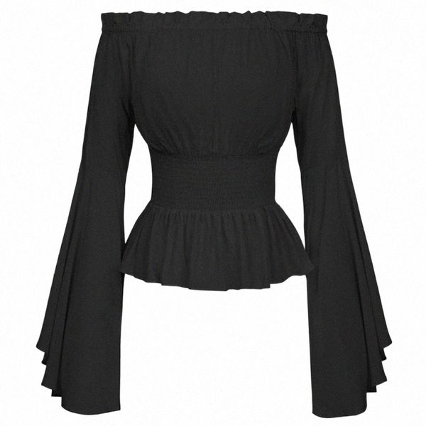 women's blouses & shirts women's blouses & shirts womens blouse gothic renaissance flare sleeves ruffles off shoulder corset medi, White
women's blouses & shirts women's blouses & shirts womens blouse gothic renaissance flare sleeves ruffles off shoulder corset medi, White