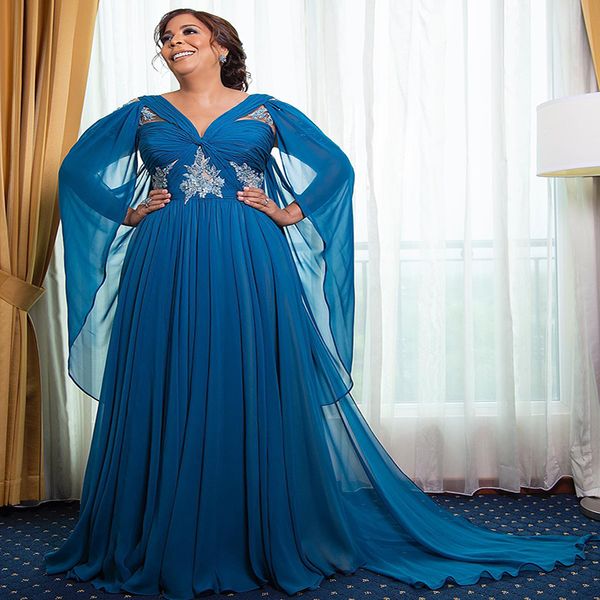 luxury blue mother of the bride dress plus size 2022 elegant caped dubai evening dress for wedding guest wear backless chiffon prom formal p, Black;red
luxury blue mother of the bride dress plus size 2022 elegant caped dubai evening dress for wedding guest wear backless chiffon prom formal p, Black;red