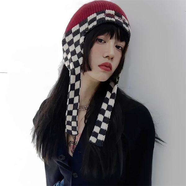 trapper hats chessboard lattice winter hats hat with earflaps russian caps fur hood wool womens bomber warm beanies cap 220829, Blue;gray
trapper hats chessboard lattice winter hats hat with earflaps russian caps fur hood wool womens bomber warm beanies cap 220829, Blue;gray