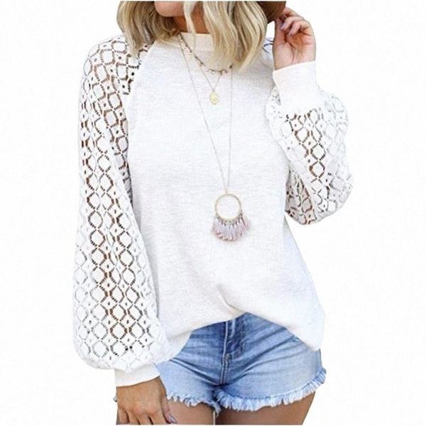 women's blouses & shirts women's blouses & shirts fashion autumn long sleeve elegant lace shirt women solid o-neck stitching loose, White
women's blouses & shirts women's blouses & shirts fashion autumn long sleeve elegant lace shirt women solid o-neck stitching loose, White