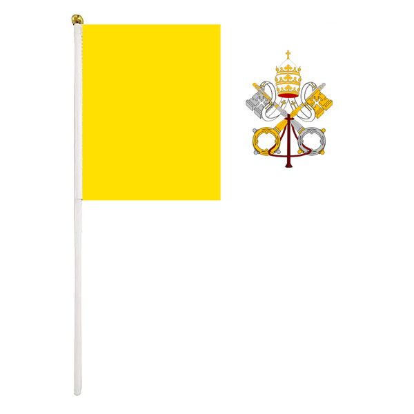 vatican handheld flag 14x21 cm polyester mini hand waving flags with plastic flagpoles for festival events celebration
vatican handheld flag 14x21 cm polyester mini hand waving flags with plastic flagpoles for festival events celebration