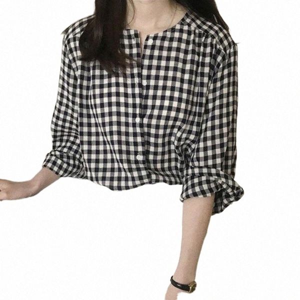 women's blouses & shirts women's blouses & shirts autumn fashion korean round neck plaid loose sweet casual long-sleeved shirt yel, White
women's blouses & shirts women's blouses & shirts autumn fashion korean round neck plaid loose sweet casual long-sleeved shirt yel, White