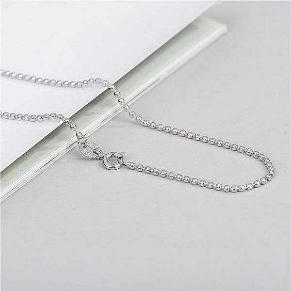 s925 sterling silver bead necklace men's and women's personalized simple sweater with single chain 0llc2199
s925 sterling silver bead necklace men's and women's personalized simple sweater with single chain 0llc2199