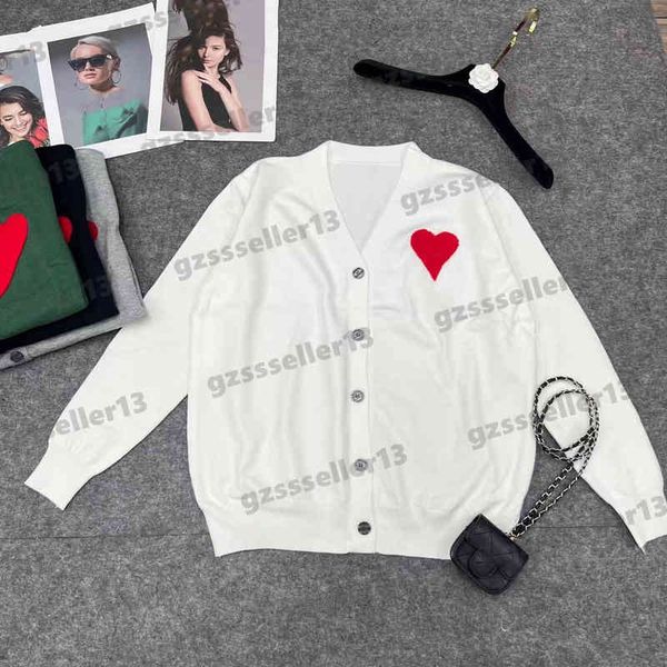 designer cardigan womens sweaters luxury red letter heart embroidery cardigans sweater long sleeve brand knitting jacket for women 0912, White;black
designer cardigan womens sweaters luxury red letter heart embroidery cardigans sweater long sleeve brand knitting jacket for women 0912, White;black