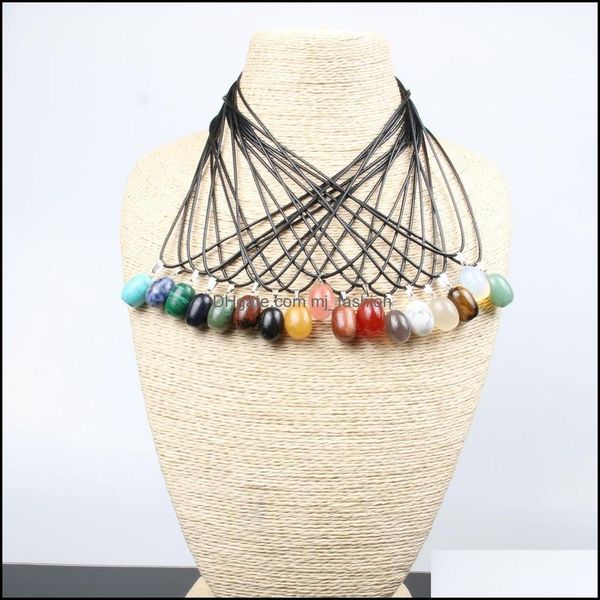 pendant necklaces natural stone crystal quartz opal oval water drop pendant necklace leather chains for men women fashion mjfashion dhvil, Silver
pendant necklaces natural stone crystal quartz opal oval water drop pendant necklace leather chains for men women fashion mjfashion dhvil, Silver