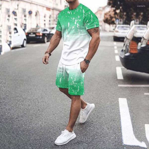 men's tracksuits 2022 men's sets gradient print summer short-sleeved t-shirt suit fashion two-piece street shorts #t2g, Gray
men's tracksuits 2022 men's sets gradient print summer short-sleeved t-shirt suit fashion two-piece street shorts #t2g, Gray
