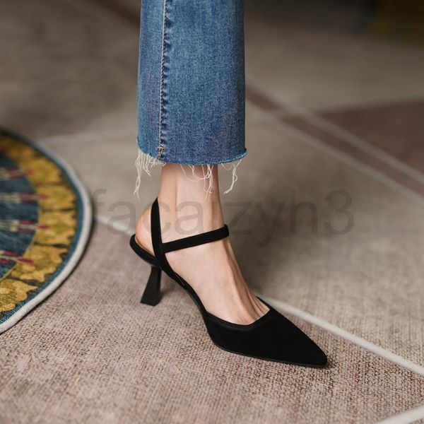 sandals designer french high-heeled baotou sandals women's summer one line buckle temperament thin heel black pointed back empty single
sandals designer french high-heeled baotou sandals women's summer one line buckle temperament thin heel black pointed back empty single