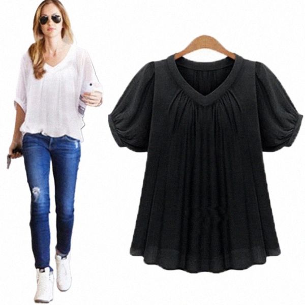 women's blouses & shirts women's blouses & shirts summer fashion shirt women short sleeves pleat chiffon blouse loose plus size x, White
women's blouses & shirts women's blouses & shirts summer fashion shirt women short sleeves pleat chiffon blouse loose plus size x, White